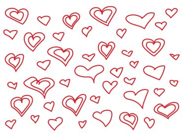 Vektör desen Sevgililer günü için kalp