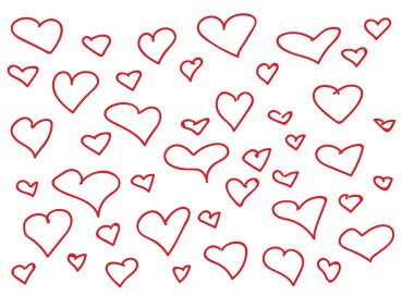 Vektör desen Sevgililer günü için kalp