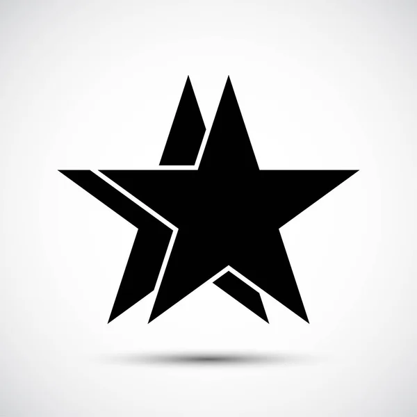 Symbole icône étoile sur fond blanc — Image vectorielle