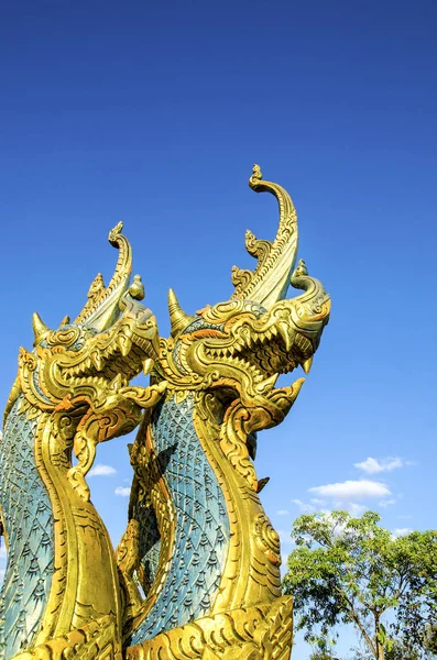 Naga Templo Sirindhornwararam Templo Phu Prao Ubon Ratchathani Tailandia — Foto de Stock