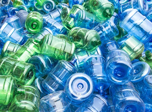 Pile Large Plastic Drinking Water Bottles — Stock Photo, Image