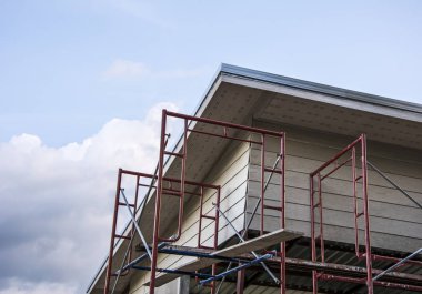 bina inşaat iskele ile