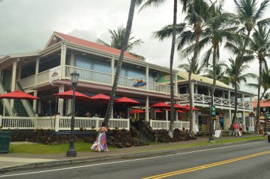 Kailua Kona Restoran. 15 Haziran 2017. Kailua Kona. Büyük ada. Hawaii. Amerika Birleşik Devletleri. Eeuu.