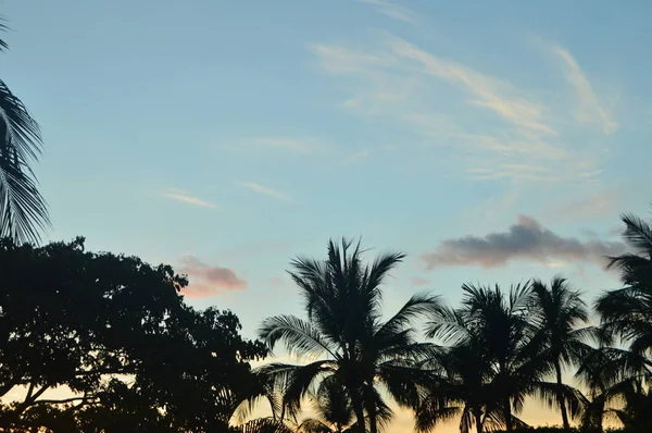 Υπέροχο Ηλιοβασίλεμα Στη Χαβάη Ιουλίου 2017 Στο Μπιγκ Άιλαντ Χαβάη — Φωτογραφία Αρχείου