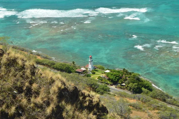 Sziklák Diamond Head Oahu Hawaii Amerikai Egyesült Államok Eeuu — Stock Fotó