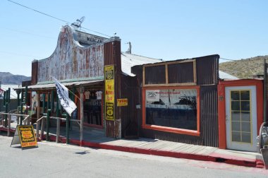 Oatman, Hediyelik Dükkanı rota 66. Rota 66. 21 Haziran 2017. Oatman, Arizona, ABD, Eeuu.