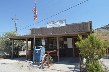 Oatman rota 66 postane. 21 Haziran 2017. Oatman, Arizona, ABD, Eeuu.