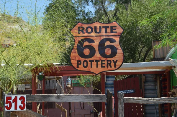 Oatman Pottery Post Route Juni 2017 Oatman Arizona Usa Eeuu — Stockfoto