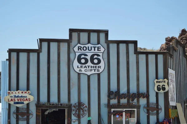 Loja Presentes Oatman Junho 2017 Estrada Oatman Arizona Eua Eeuu — Fotografia de Stock