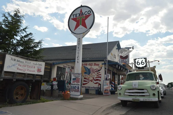 Schöner Souvenirladen Seligman Juni 2017 Route Seligman Arizona Usa Eeuu — Stockfoto