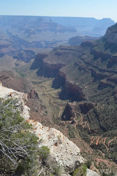 Grand Canyon Rio Colorado Rota Descanso Hermista Formações Geológicas Junho — Fotografia de Stock