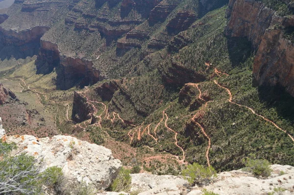 Gran Cañón Del Río Colorado Ruta Del Descanso Hermista Formaciones — Foto de Stock