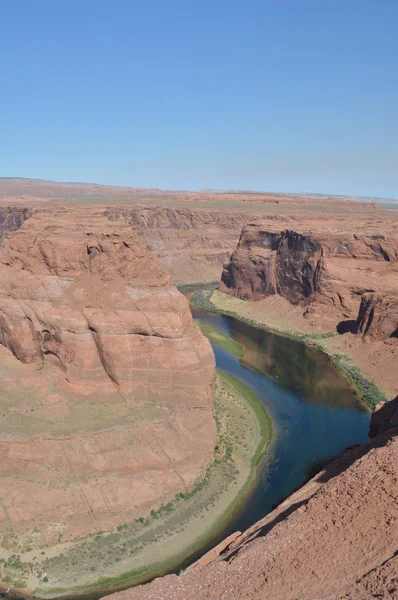 Cipő Kanyarban Colorado River Geológia Június 2017 Utah Eeuu Amerikai — Stock Fotó