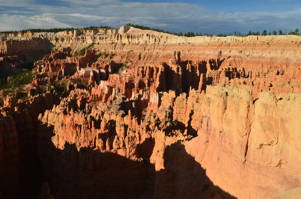 Formations Merveilleuses Trous Lever Soleil Dans Bryce Canyon Géologie Voyagez — Photo