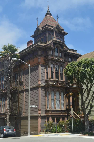 Paseando Por Calle San Francisco Encontramos Estas Casas Victorianas Viajes — Foto de Stock