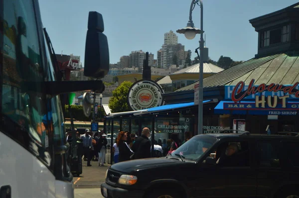 Rybář Wharf Prošel Kolem Mola San Franciscu Rekonstrukce Cestovních Svátků — Stock fotografie