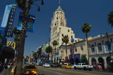 Hollywood Boluvedard şöhret Caddesi'nin kaldırım. 7 Temmuz 2017. Hollywood Los Angeles California. Amerika Birleşik Devletleri. Eeuu
