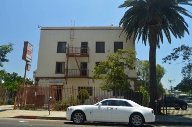 Las Palmas otel burada güzel kadın çok yakın Hollywood Boluvedard Şöhret Kaldırımı filme. 7 Temmuz 2017. Hollywood Los Angeles California. Amerika Birleşik Devletleri. Eeuu