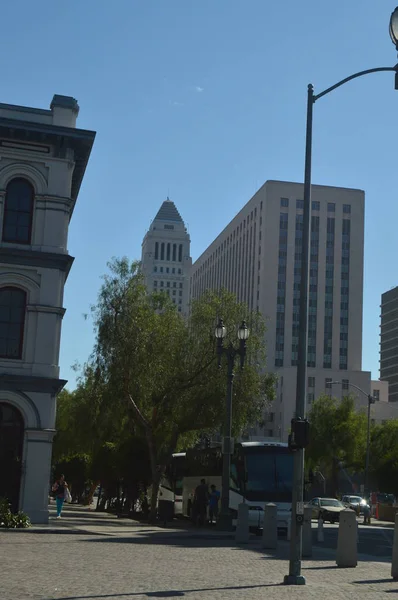 Los Angeles Business Center Visto Desde Centro Los Ángeles Julio — Foto de Stock