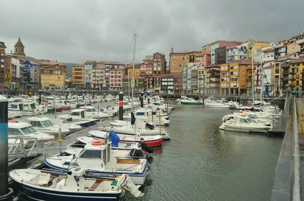 Puerto Berneo Con Sus Barcos Pesca Deportes Amarre Por Huracán — Foto de Stock