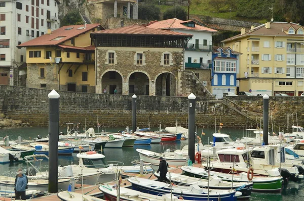 Puerto Mutricu Con Los Barcos Amarrados Debido Las Inclemencias Del — Foto de Stock