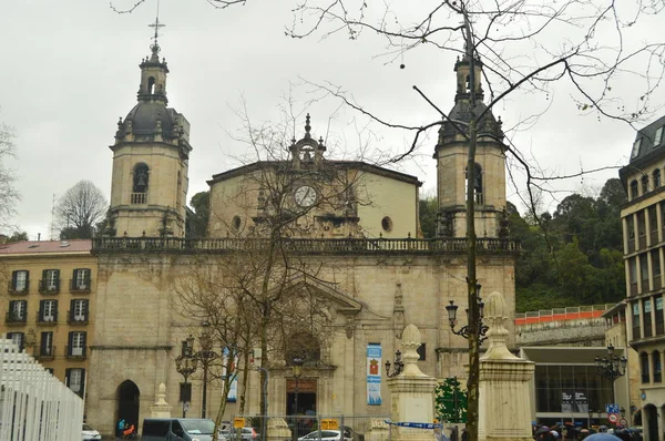 Magnífica Catedral Virgen Begonia Bilbao Arquitectura Viajes Vacaciones Marzo 2018 — Foto de Stock