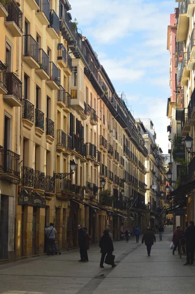 Augusti Gatan San Telmo Kalea San Sebastian Arkitektur Resor Natur — Stockfoto