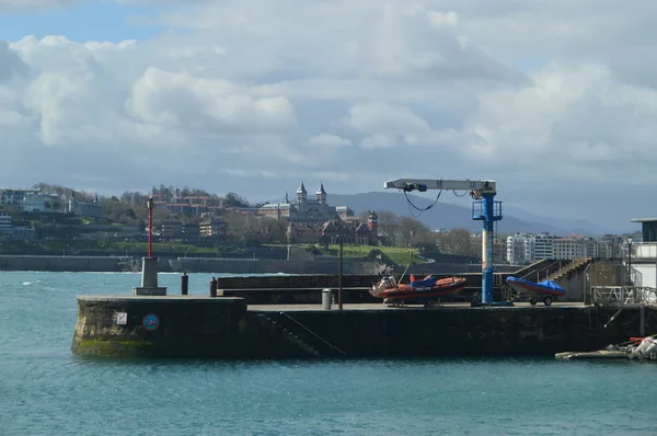 Port Lonja San Sebastian Arrière Plan Vous Pouvez Voir Beau — Photo