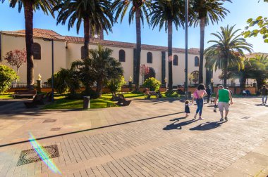 Main Facade Main Parish of Our Lady of the Conception Dated in the 15th Century. April 13, 2019. La Laguna, Santa Cruz De Tenerife Spain Africa. Travel Tourism Street Photography.