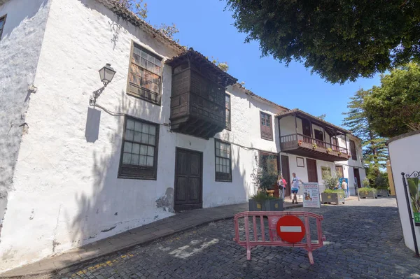 Edifício Pitoresco Uma Praça Centro Icod Los Vinos Abril 2019 — Fotografia de Stock