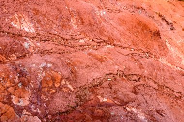 Volkanik Argillaceous Red Sand Ekran Koruyucuları ve La Gomera Adası 'ndaki Duvar Kağıdı için ideal. 15 Nisan 2019. La Gomera, Santa Cruz de Tenerife İspanya Afrika. Seyahat Turizmi Fotoğraf Doğası.