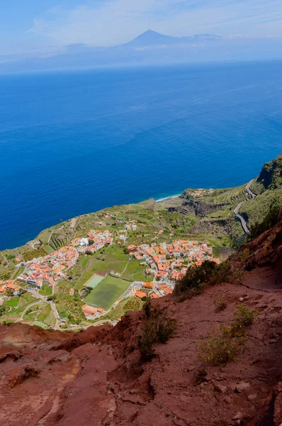 Вид Скелі Мірадор Абранте Острів Гомера Квітня 2019 Gomera Santa — стокове фото