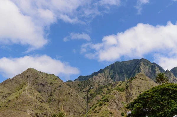 Πράσινο Οροσειρά Δει Από Hermigua Στο Gomera Απριλίου 2019 Gomera — Φωτογραφία Αρχείου