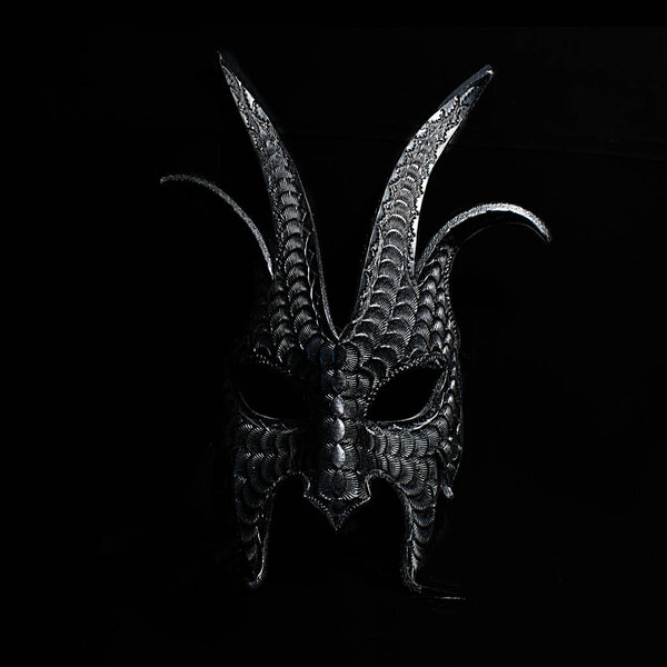 Halloween mask. Masquerade. Ornate. Black	