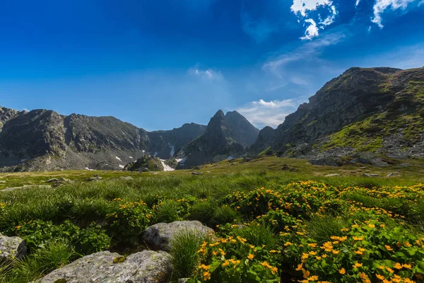 Schöne Alpine Landschaft Den Rumänischen Alpen Frühling — Stockfoto
