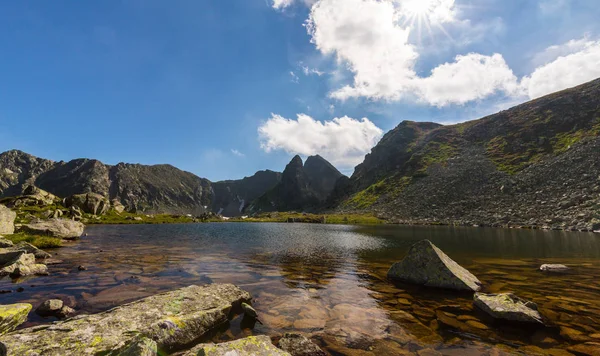 Beautiful Alpine Scenery Romanian Alps Spring — Stock Photo, Image