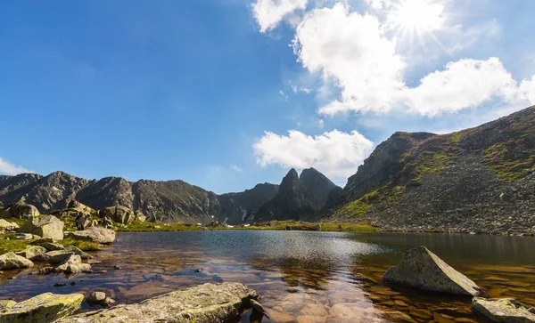 Beautiful Alpine Scenery Romanian Alps Spring — Stock Photo, Image