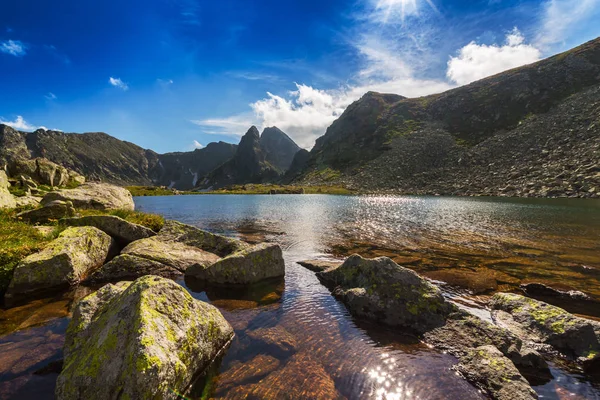 Beautiful Alpine Scenery Romanian Alps Spring — Stock Photo, Image