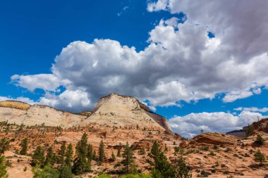 Sıcak gün batımı ışık altında parlak sahne Bryce Canyon Milli Parkı,