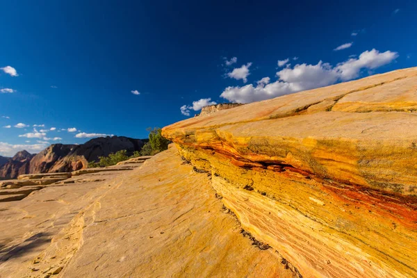Paisagem Desembarque Anjo Parque Nacional Zion Utah Dia Brilhante Outono — Fotografia de Stock