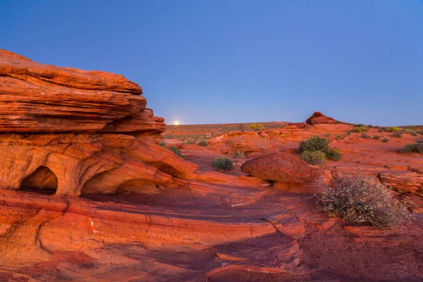 Horseshoe Bend scenery at sunset, in autumn — Stock Photo, Image