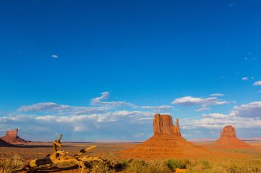 Gün batımında Monument Valley, Arizona, pastoral sahne