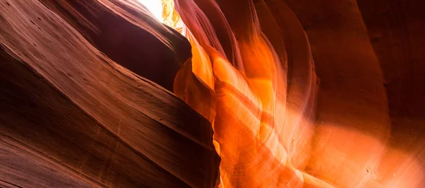 Red sandstone formations in Antelope Canyon, Arizona — Stock Photo, Image