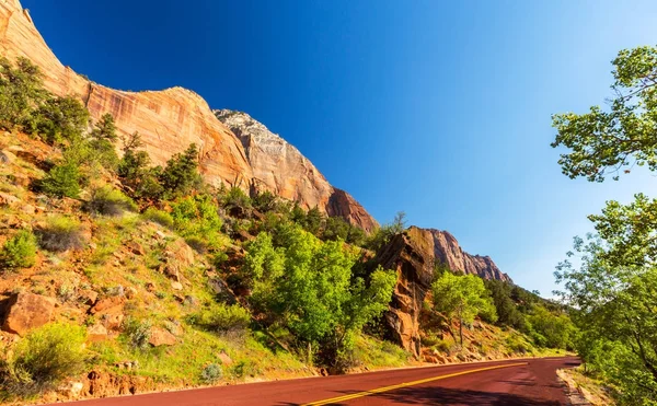 Zion National Park, ABD, parlak sahne güz