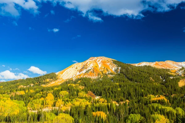 Schöne Herbstkulisse Telluride Colorado Einem Hellen Sonnigen Tag — Stockfoto