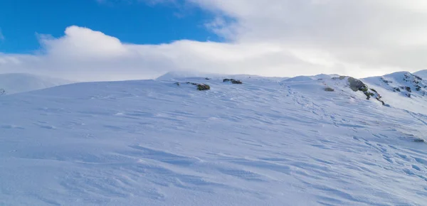 Bellissimo Scenario Alpino Con Neve Fresca Inverno — Foto Stock