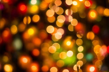 Festivaller, yeni yıl ve bayramlar, yılbaşı süslemeleri için bulanık soyut bokeh arka plan 