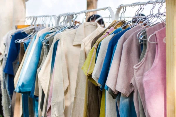 Женская Одежда Вешалках Продажи Таиланде — стоковое фото