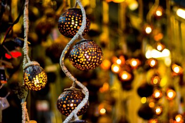 Güzel dekoratif lamba ürün made Hindistan cevizi kabukları elle 