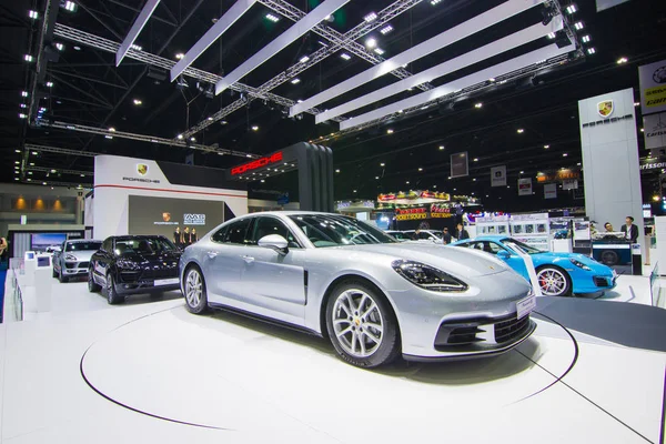 Bangkok Agosto 2018 Exposición Automóviles Porsche Panamera Ferias Automóviles Otras — Foto de Stock